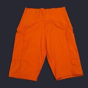 LA Society Orange Biker Shorts